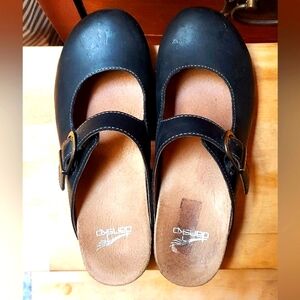 Dansko black mules